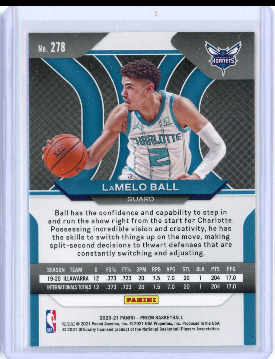 2020 Panini Prizm LaMelo Ball RC Card 278