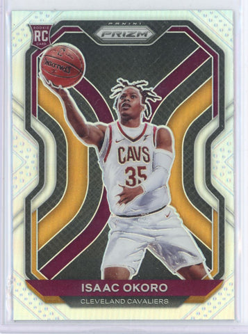 2020 Panini Prizm Isaac Okoro Silver RC Card 298