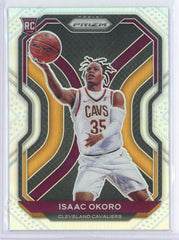 2020 Panini Prizm Isaac Okoro Silver RC Card 298