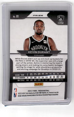 2020 Panini Prizm Kevin Durant Red Cracked Ice Card 81