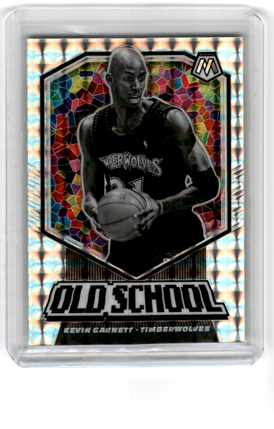 2019 Panini Mosaic Kevin Garnett Old School Silver Card 12