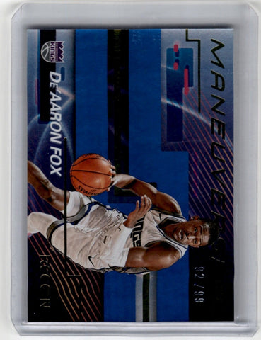 2020 Panini Recon Maneuvers De'Aaron Fox /99 Card 17