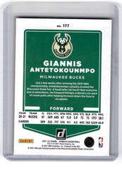 2021 Donruss Giannis Antetokounmpo Orange Laser Card 177