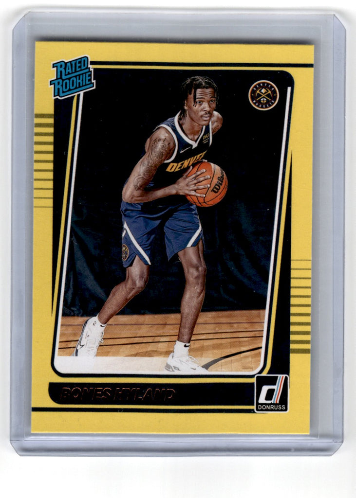 2021 Panini Donruss Bones Hyland Rates Rookie Yellow Card 244