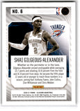 2020 Panini Illusions Illuminated Shai Gilgeous-Alexander Card 6