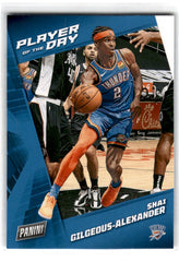 2021 Panini Player of the Day Shai Gilgeous-Alexander Card 35