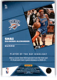 2021 Panini Player of the Day Shai Gilgeous-Alexander Card 35