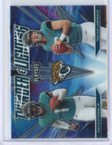 2021 Panini Playoff Thunder & Lightning Travis Etienne Jr./Trevor Lawrence Card TL-17