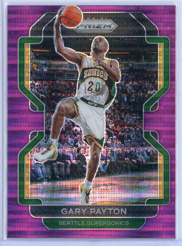 2021 Panini Prizm Pink Disco Gary Payton /35 Card 257