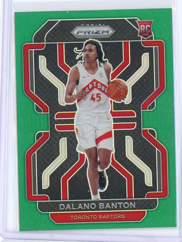 2021 Panini Prizm Green RC Dalano Banton Card 328 Default Title