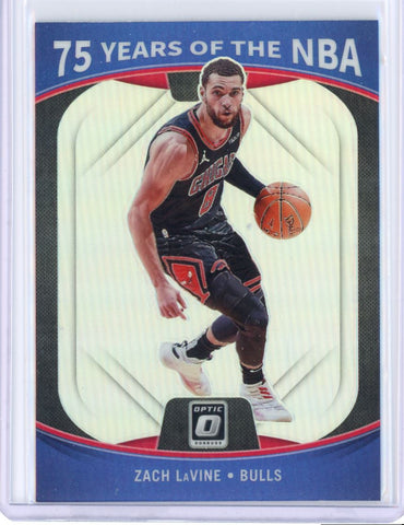2021 Panini Prizm Optic 75 Years of the NBA Zach LaVine Card 32 Default Title
