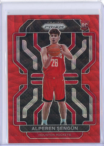 2021 Panini Prizm Red Wave RC Alperen Sengun Card 318 Default Title