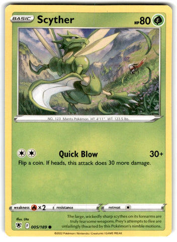 2022 Sword & Shield - Astral Radiance Scyther Card 5 Default Title