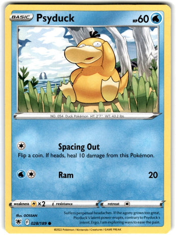 2022 Sword & Shield - Astral Radiance Psyduck Card 28 Default Title