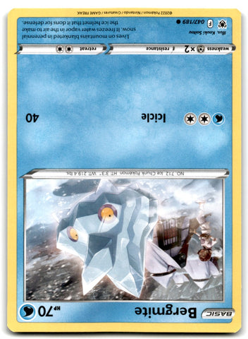 2022 Sword & Shield - Astral Radiance Bergmite Card 47 Default Title
