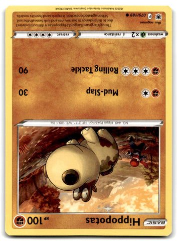 2022 Sword & Shield - Astral Radiance Hippopotas Card 79 Default Title