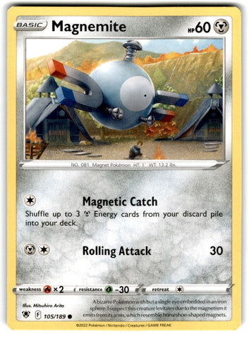 2022 Sword & Shield - Astral Radiance Magnemite Card 105 Default Title