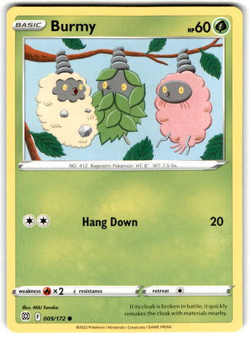 2022 Pokemon Sword & Shield - Brilliant Stars Burmy Card 9 Default Title