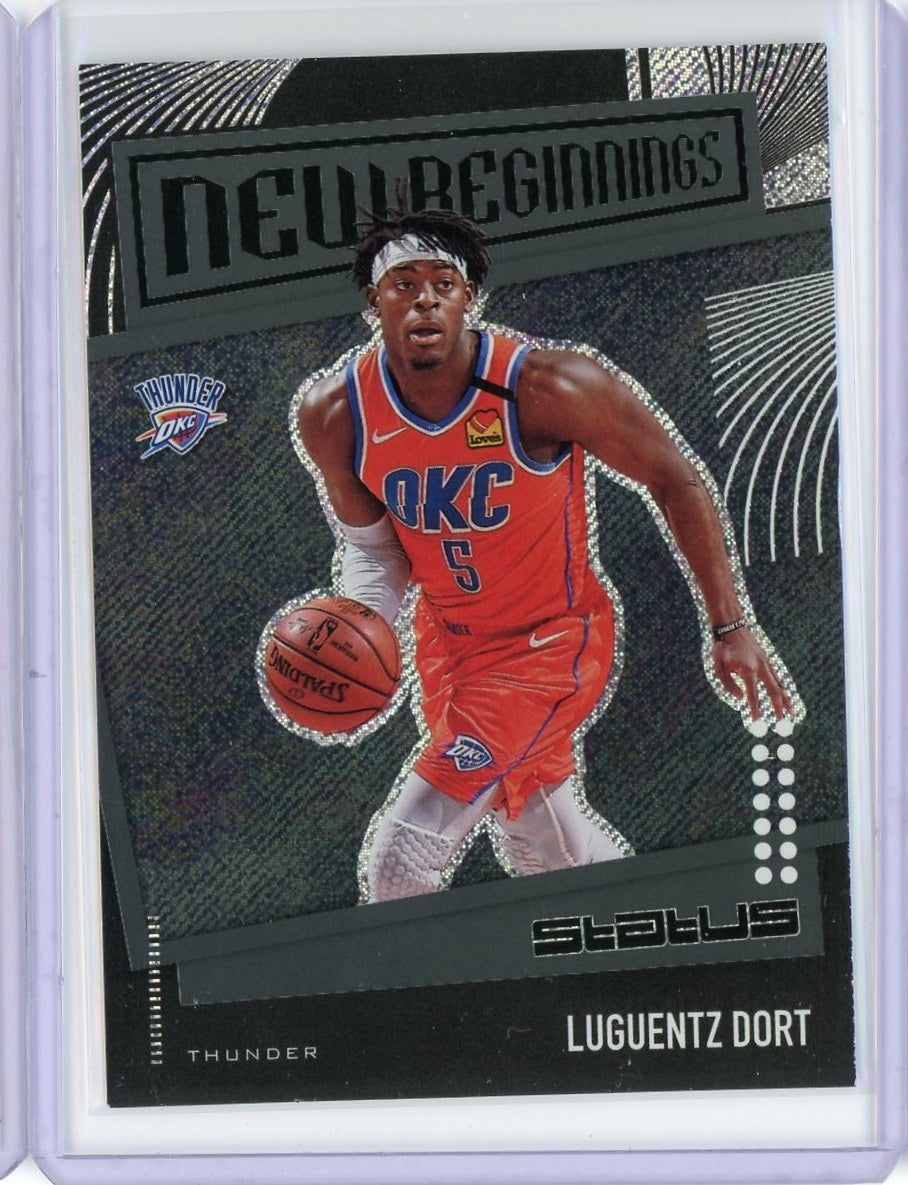 2019-20 Panini Status Basketball Luguentz Dort New Beginnings Card #10
