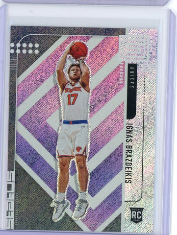 2019-20 Panini Status Basketball Ignas Brazdeikis RC Card #80