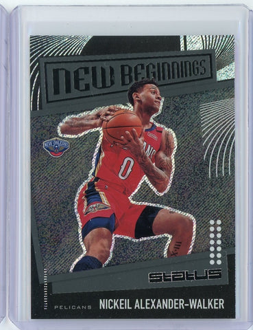 2019-20 Panini Status Basketball Nickeil Alexander-Walker New Beginnings Card #4