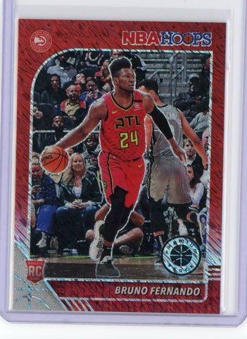 2019-20 Panini NBA Hoops Premium Basketball Bruno Fernando Red Shimmer /88 RC Card #228