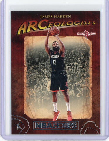 2018-19 Panini NBA Hoops Basketball James Harden Arceologists Card #ARC-9