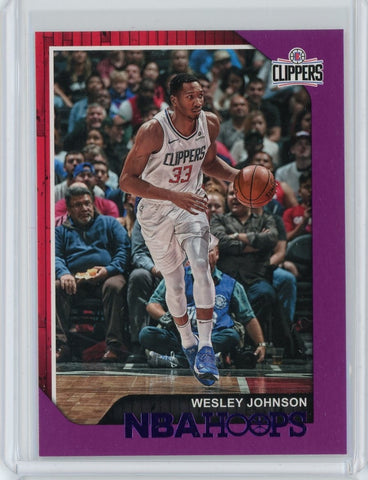 2018-19 Panini NBA Hoops Basketball Wesley Johnson Purple Card #155