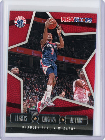 2020-21 Panini NBA Hoops Basketball Bradley Beal Lights Camera Action Card #5