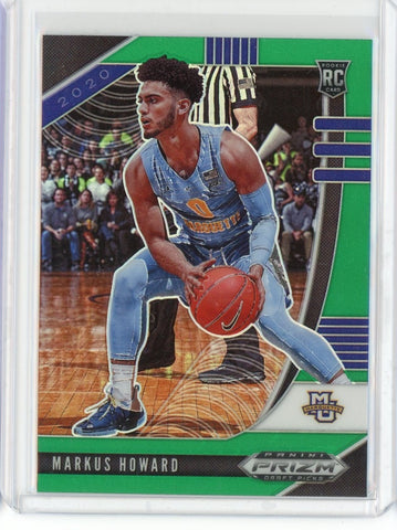 2020-21 Panini Prizm Draft Picks Basketball Markus Howard Green Card #40