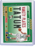2020-21 Panini NBA Hoops Basketball Jayson Tatum Vanity Plates Card #22