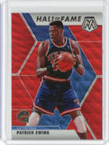 2019-2020 Panini Mosaic Basketball Patrick Ewing Hall of Fame Red Wave Card #289