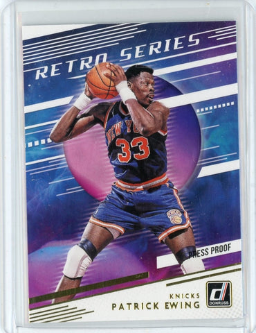 2020-21 Panini Donruss Basketball Patrick Ewing Press Proof Card #20