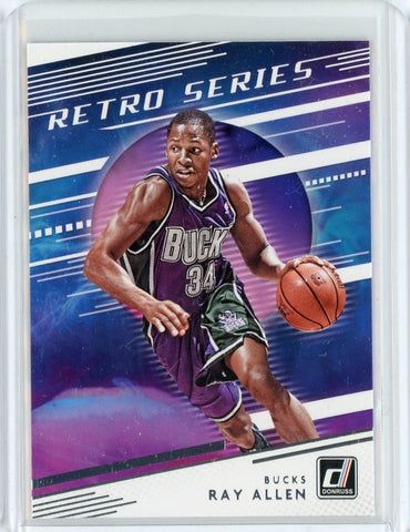 2020-21 Panini Donruss Basketball Ray Allen Retro Series Card #1