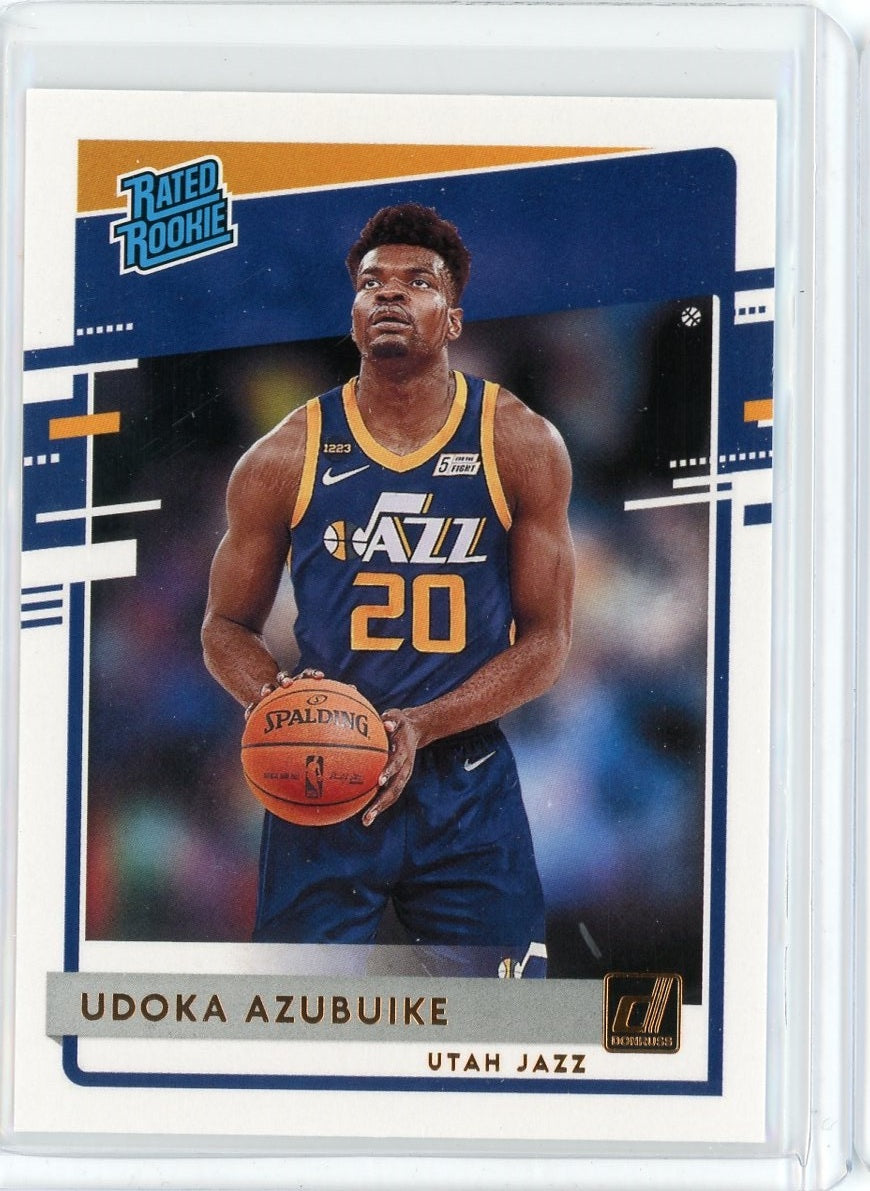 2020-21 Panini Donruss Basketball Udoka Zaubuike RC Card #214