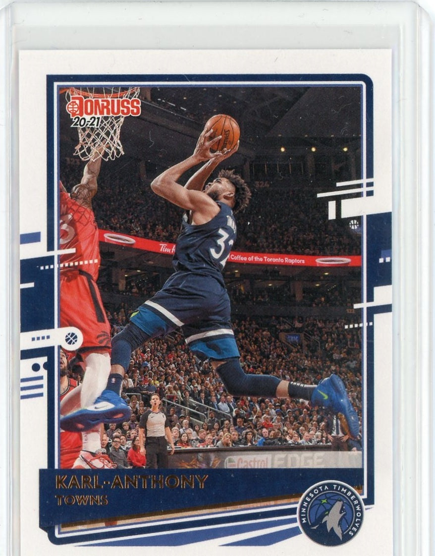 2020-21 Panini Donruss Basketball Karl-Anthony Towns Card #20