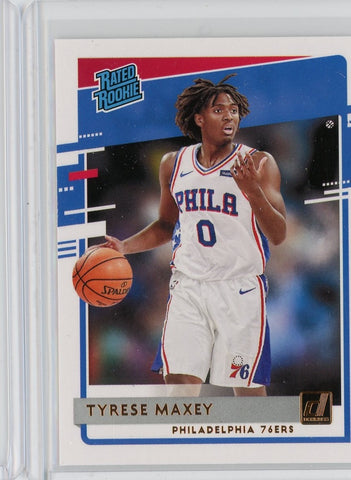 2020-21 Panini Donruss Basketball Tyrese Maxey RC Card #211