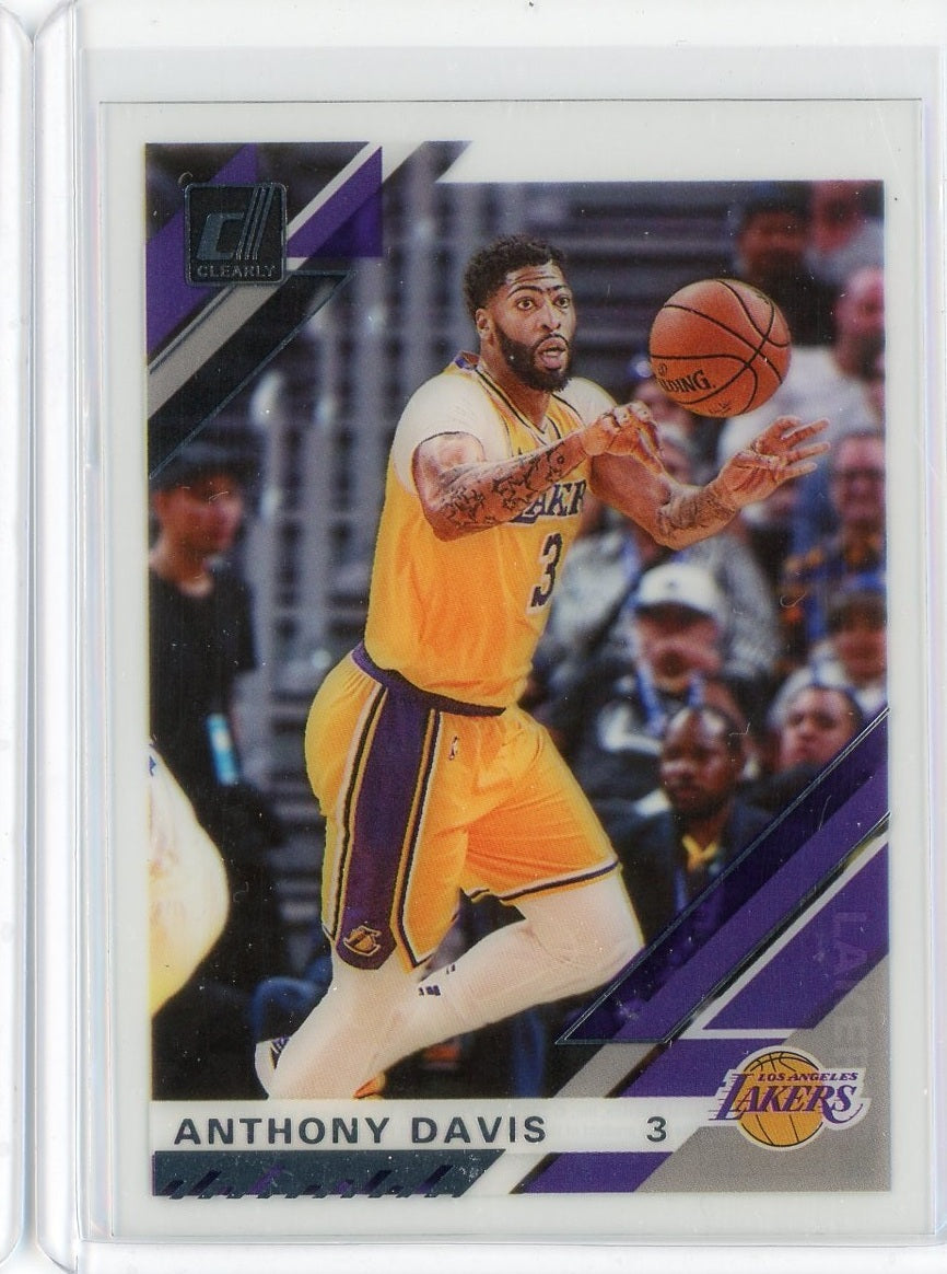 2019-2020 Panini Clearly Donruss Basketball Anthony Davis Card #21