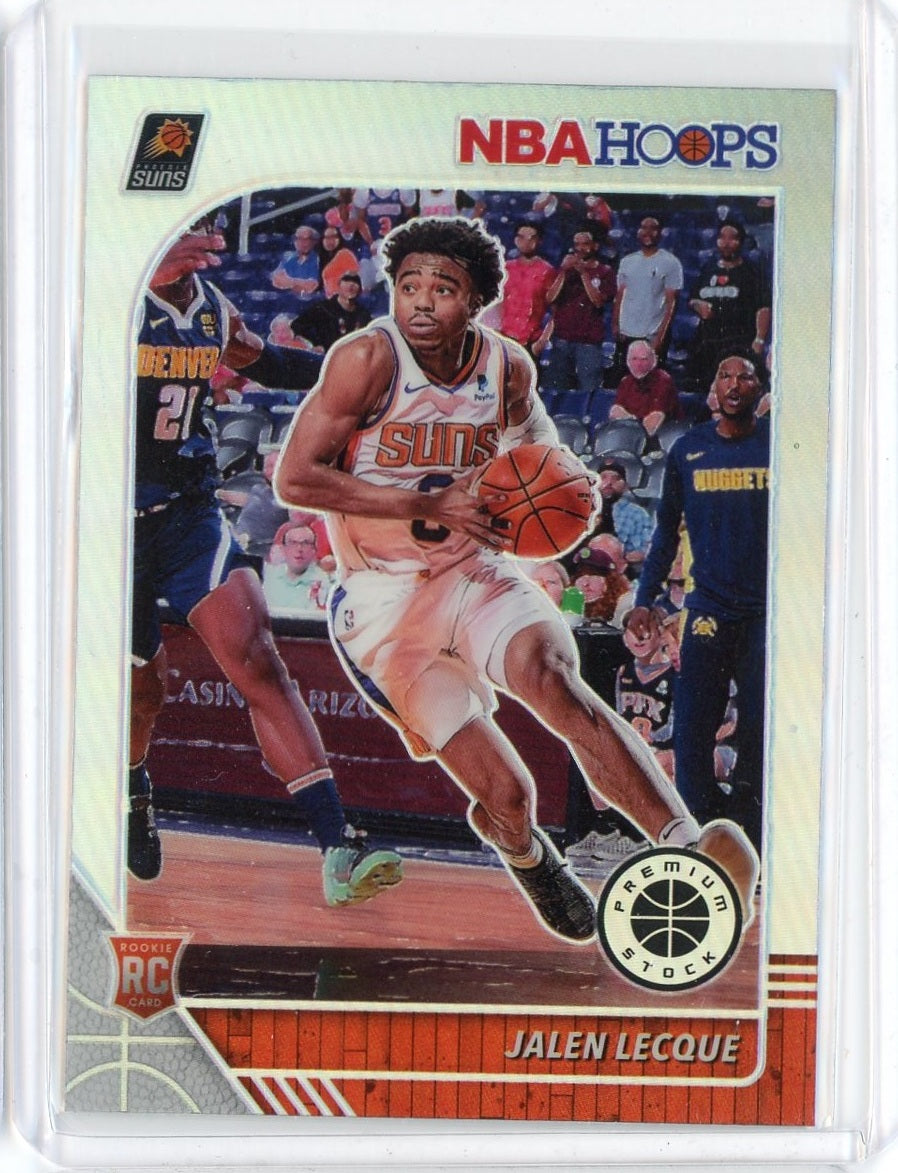 2019-2020 Panini NBA Hoops Premium Basketball Jalen Leque Silver Prizm Card #254