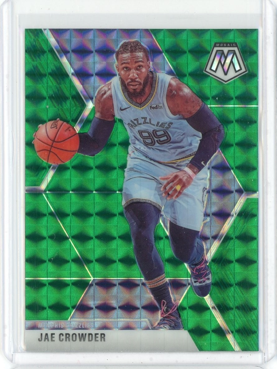 2019-2020 Panini Mosaic Basketball Jae Crowder Reactive Orange Prizm Card #56