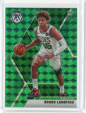 2019-2020 Panini Mosaic Basketball Romeo Langford Green Prizm RC Card #233