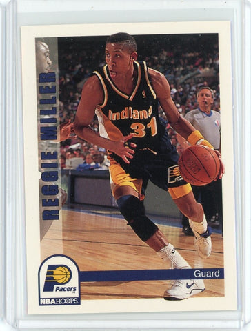 1992-93 NBA Hoops Basketball Reggie Miller Card #92