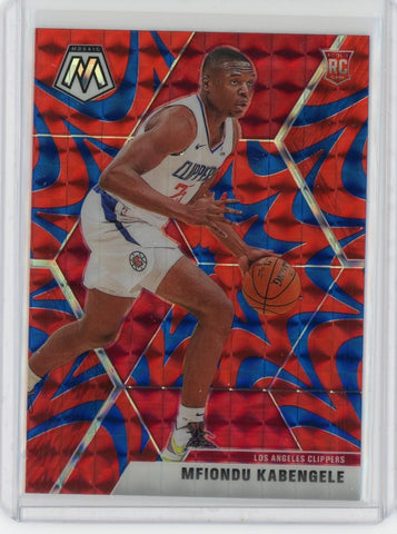 2019-2020 Panini Mosaic Basketball Mfiondu Kabengele Reactive Blue Prizm RC Card #218