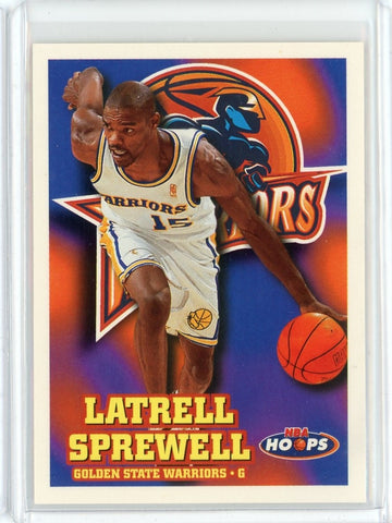 1997-98 NBA Hoops Basketball Latrell Sprewell Card #57