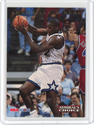 1994-95 NBA Hoops Basketball Shaquille O'Neal Admiral's Choice Card #AC4