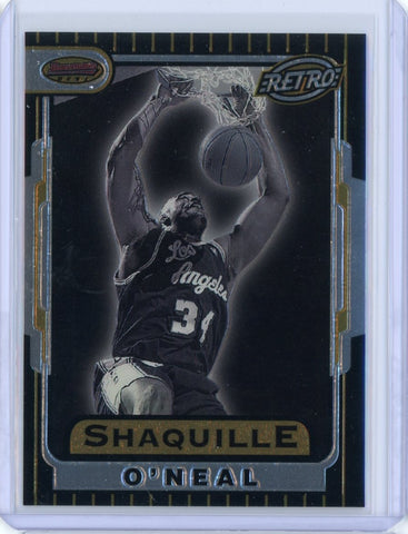 1997-98 Topps Bowmans Best Basketball Shaquille O'Neal Retro Card #TB8