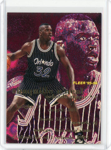 1995-96 Fleer Basketball Shaquille O'Neal Card #130