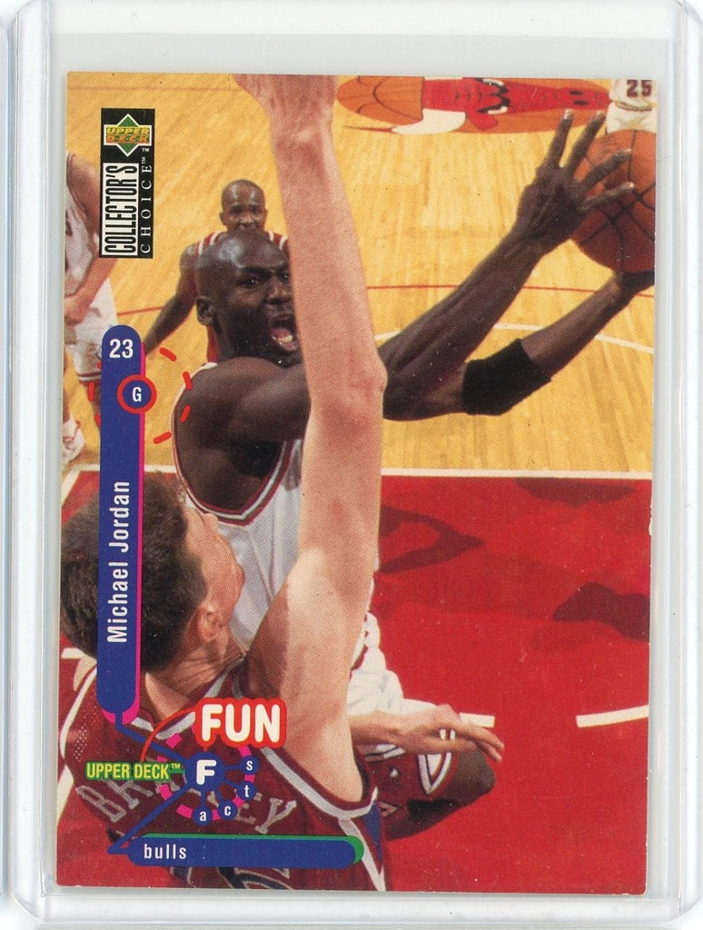 1995-96 Upper Deck Collectors Choice Basketball Michael Jordan Fun Facts Card #169
