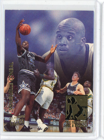 1993-94 Fleer Ultra Basketball Shaquille O'Neal Rebound Kings Card #9 of 10