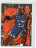 1996-97 Fleer Basketball Shaquille O'Neal Hardwood Leader Card #138